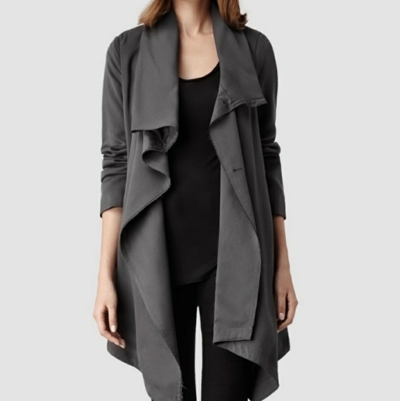 All Saints Jackets & Blazers - All Saints Hoxton Monument Coat Grey